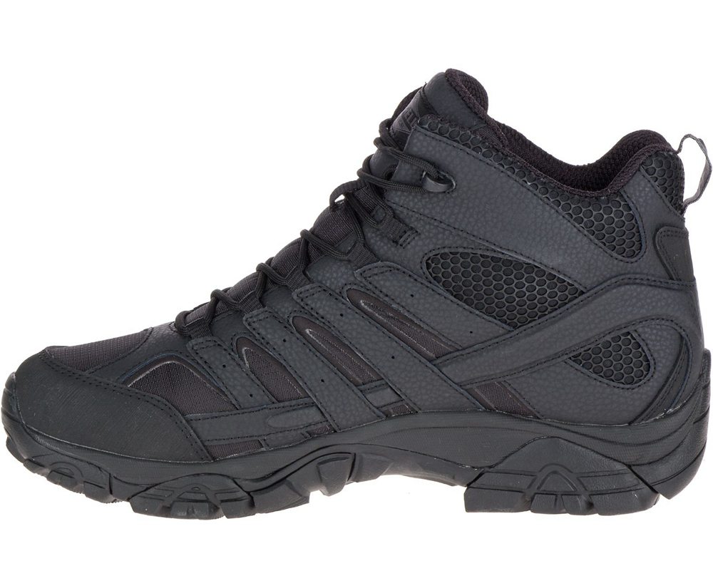 Merrell Boots Black - Moab 2 Mid Tactical Waterproof - Womens 73NHDQSAF